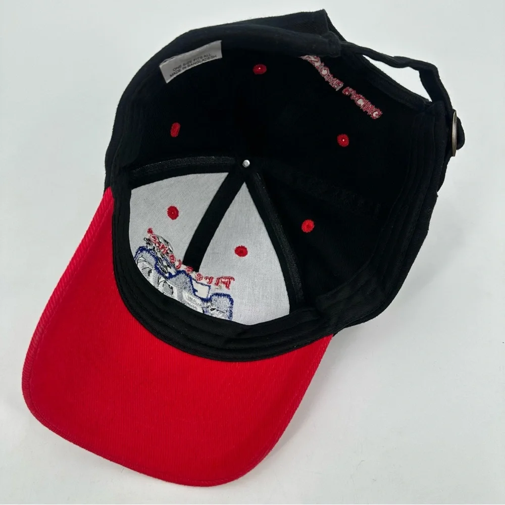 Firestone Indy 200 Nashville Superspeedway Hat Black Red Adjust Strap OS Racing